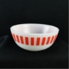 Vintage Hazel Atlas Orange Stripes Chili Cereal Bowl