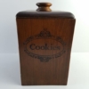 Vintage Wooden Cookies Canister